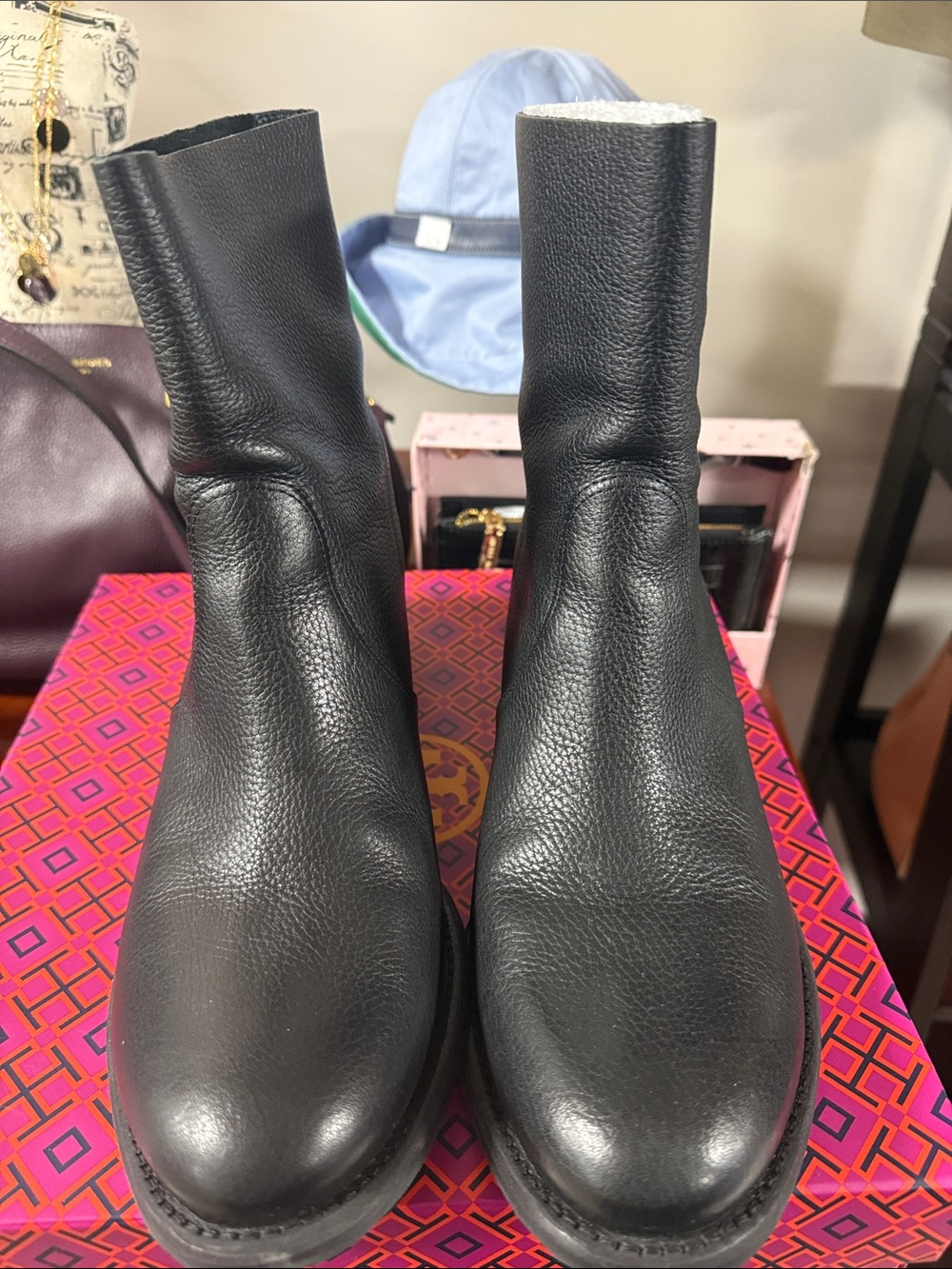 TORRY BURCH BLACK SIENA BOOTIE  SIZE 11